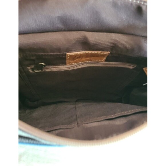 Bhrayna Tropical Tales Shoulder Bag BBW-1256 Boho Patchwork Canvas Leather NWT - Picture 5 of 9